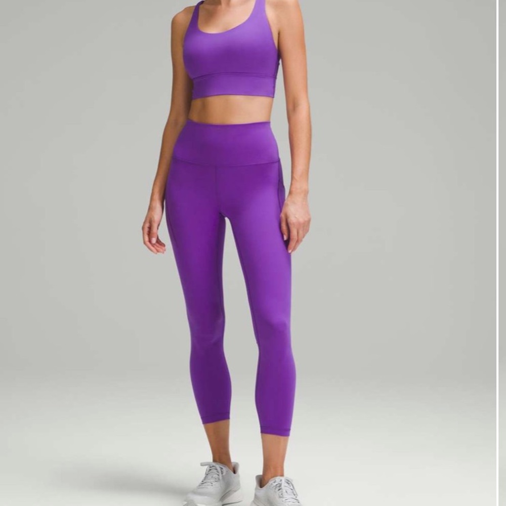 Lululemon Wunder Train High-Rise Tight w Pockets 25" W5EYKS size 4 Atomic Purple